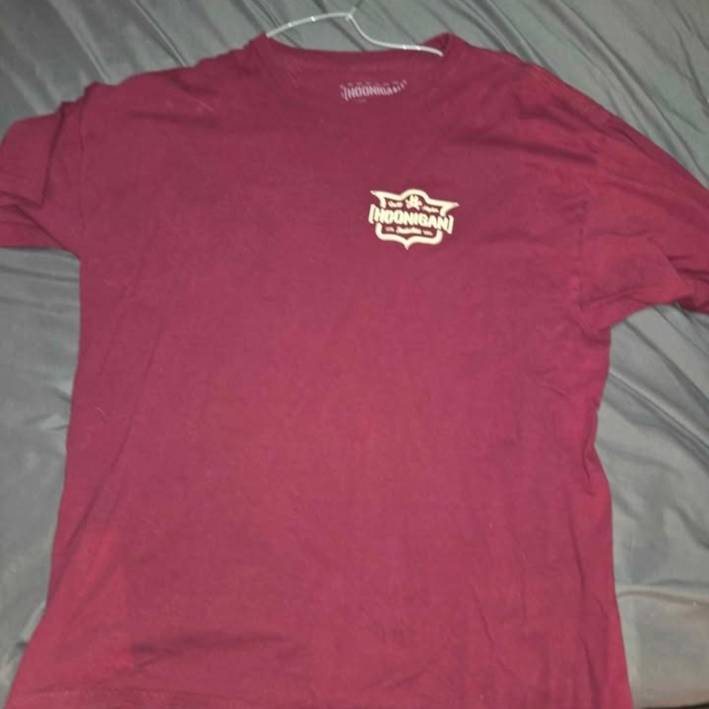Maroon T-Shirt with Moonman Logo